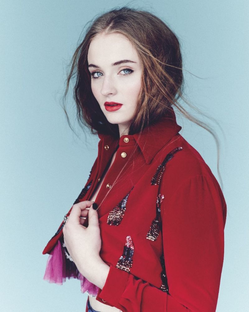sansa red jacket