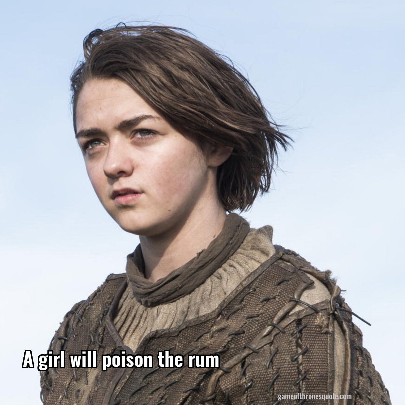 A girl will poison the rum