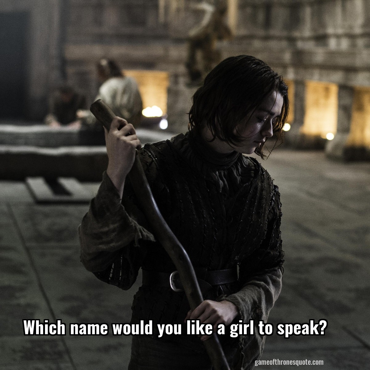 Which name would you like a girl to speak?