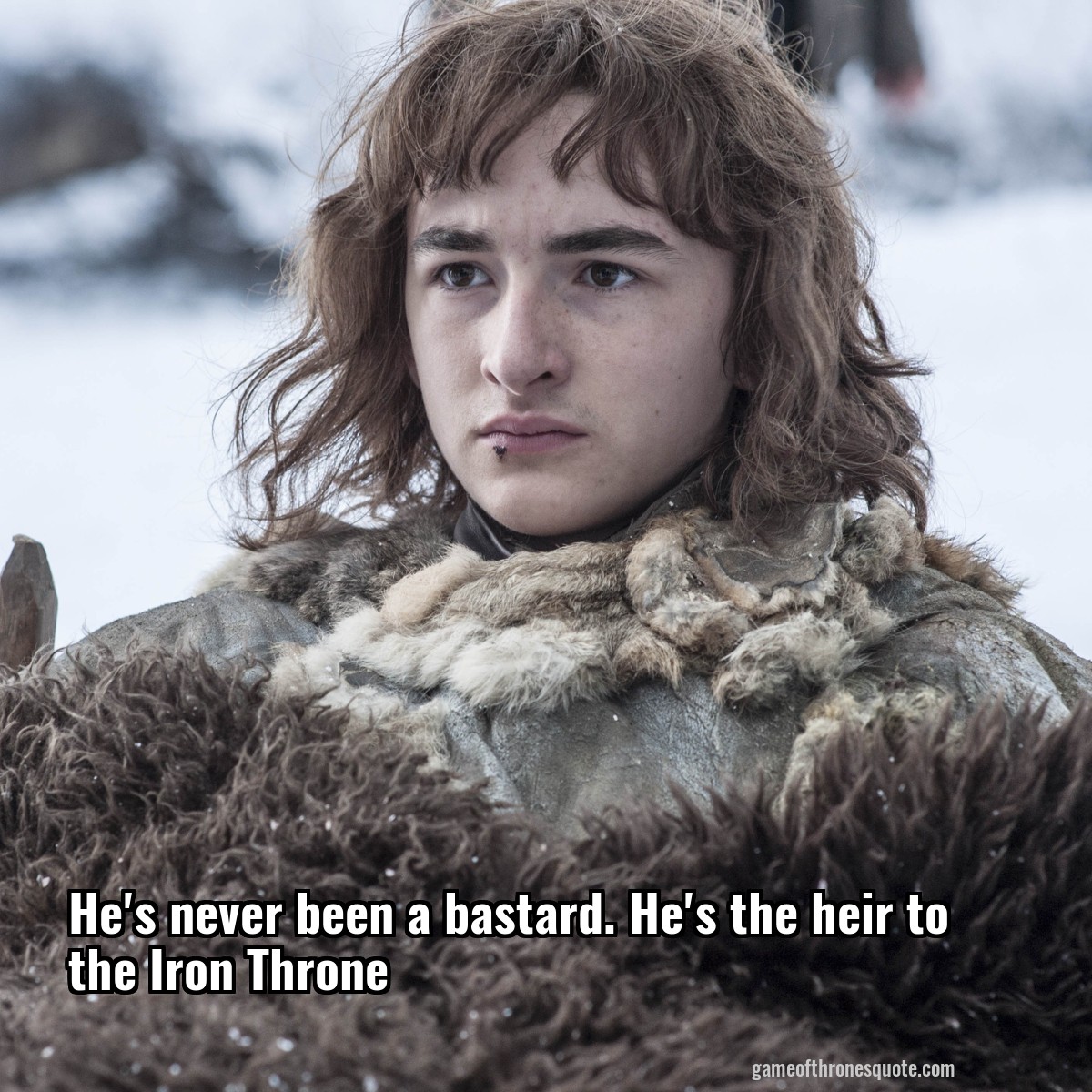 He's never been a bastard. He's the heir to the Iron Throne
