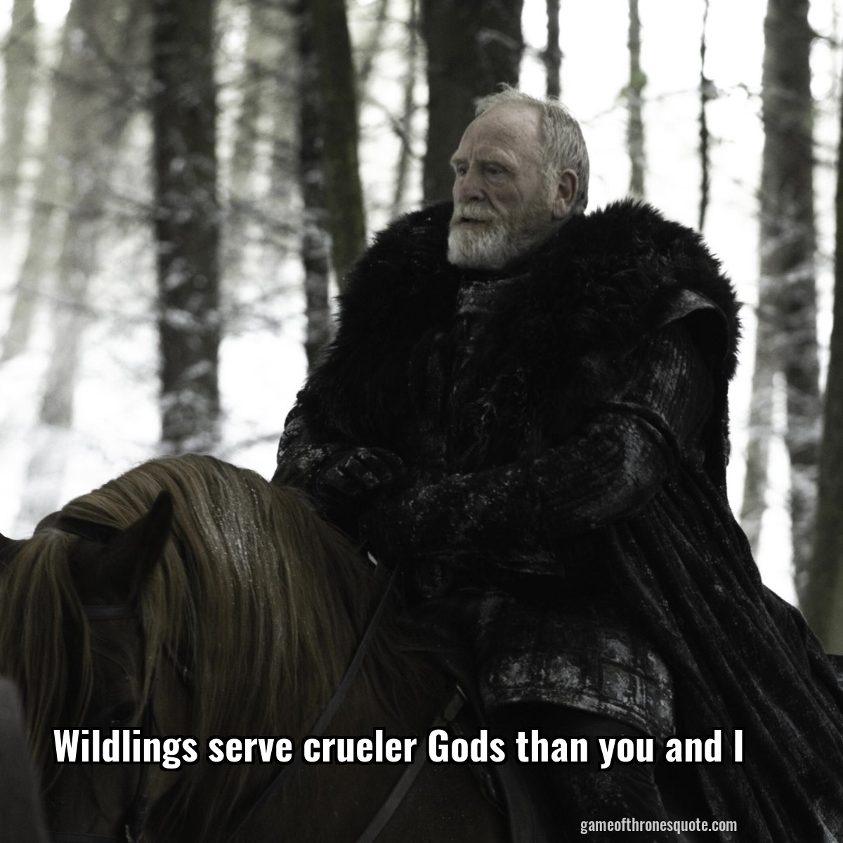 Wildlings serve crueler Gods than you and I