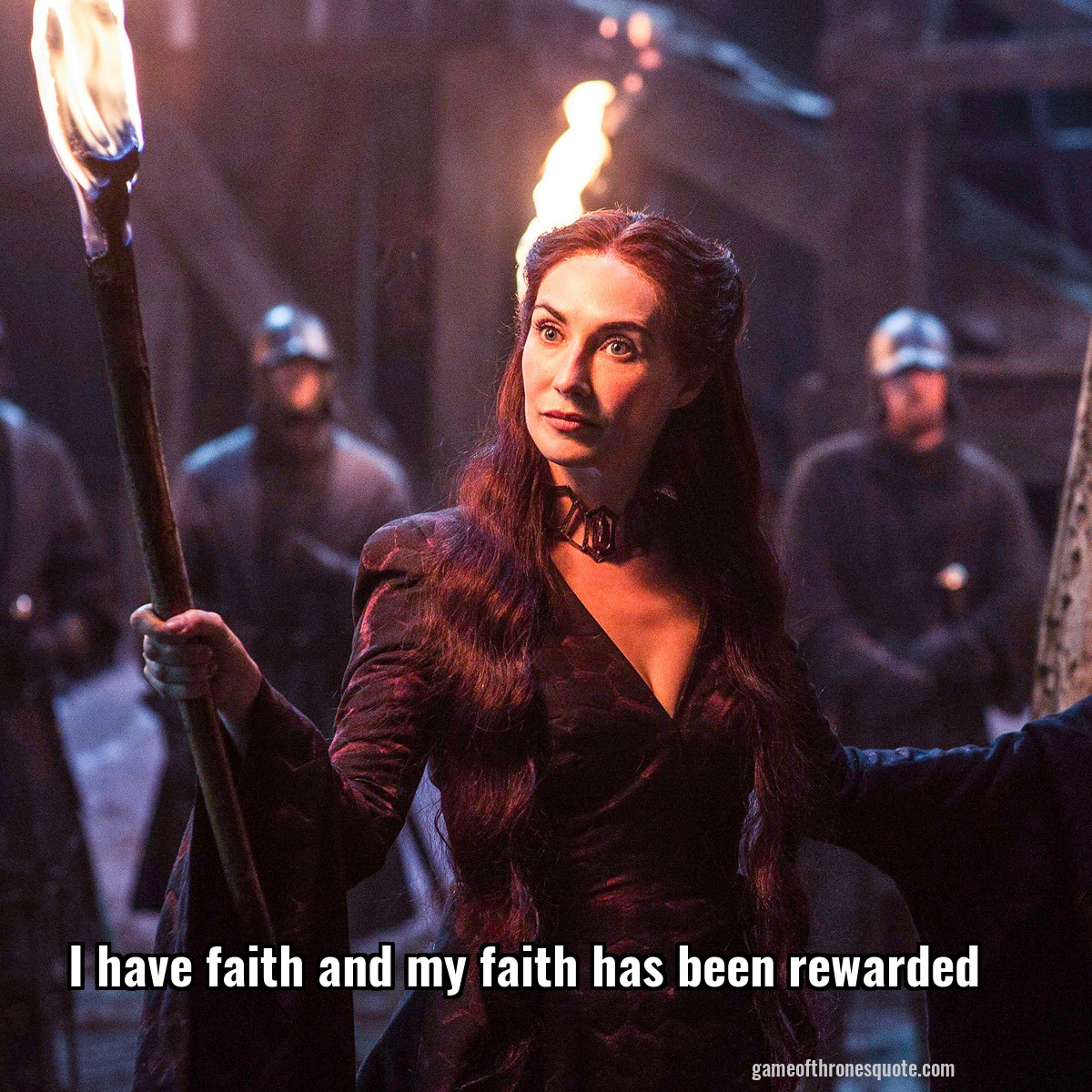 I have faith and my faith has been rewarded