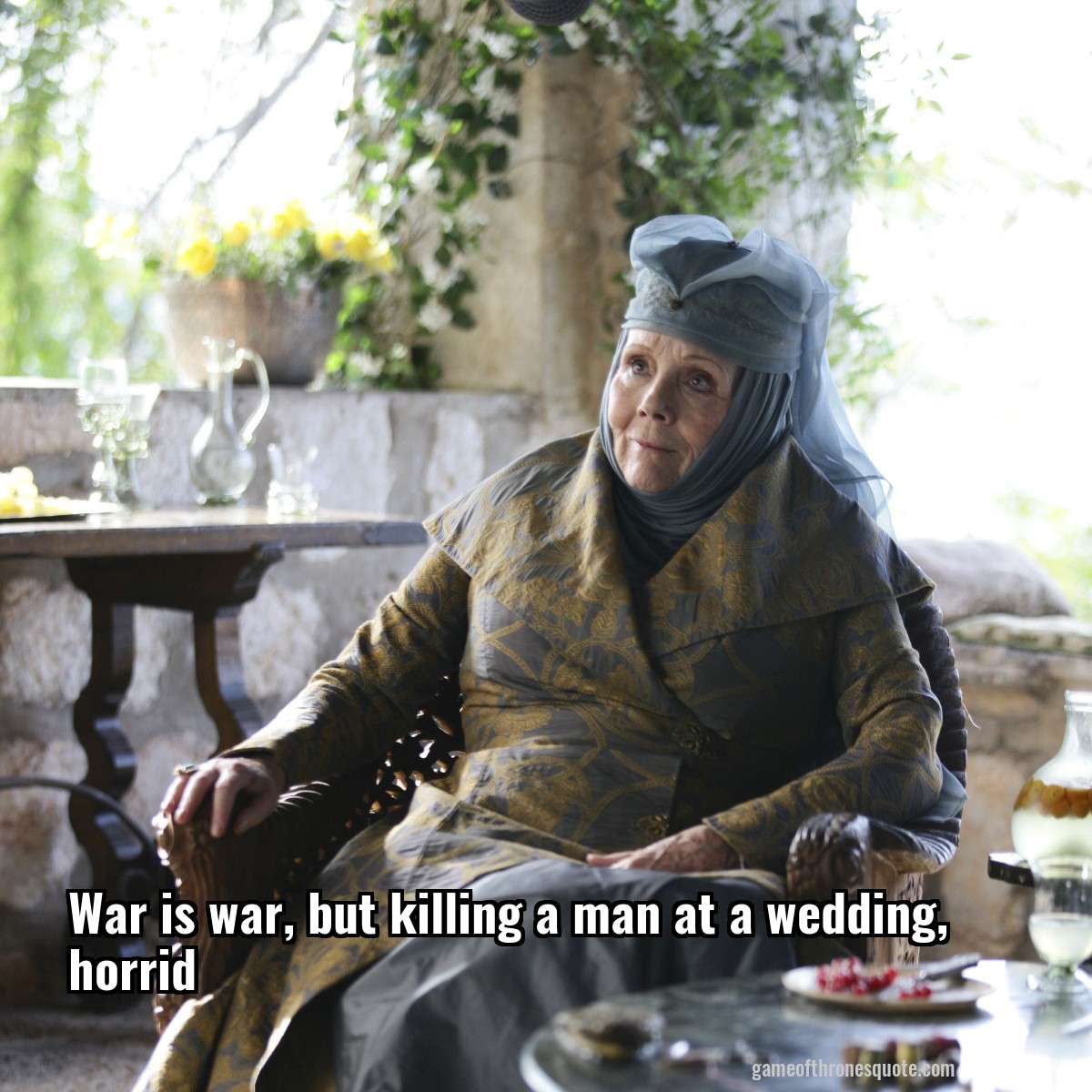 War is war, but killing a man at a wedding, horrid