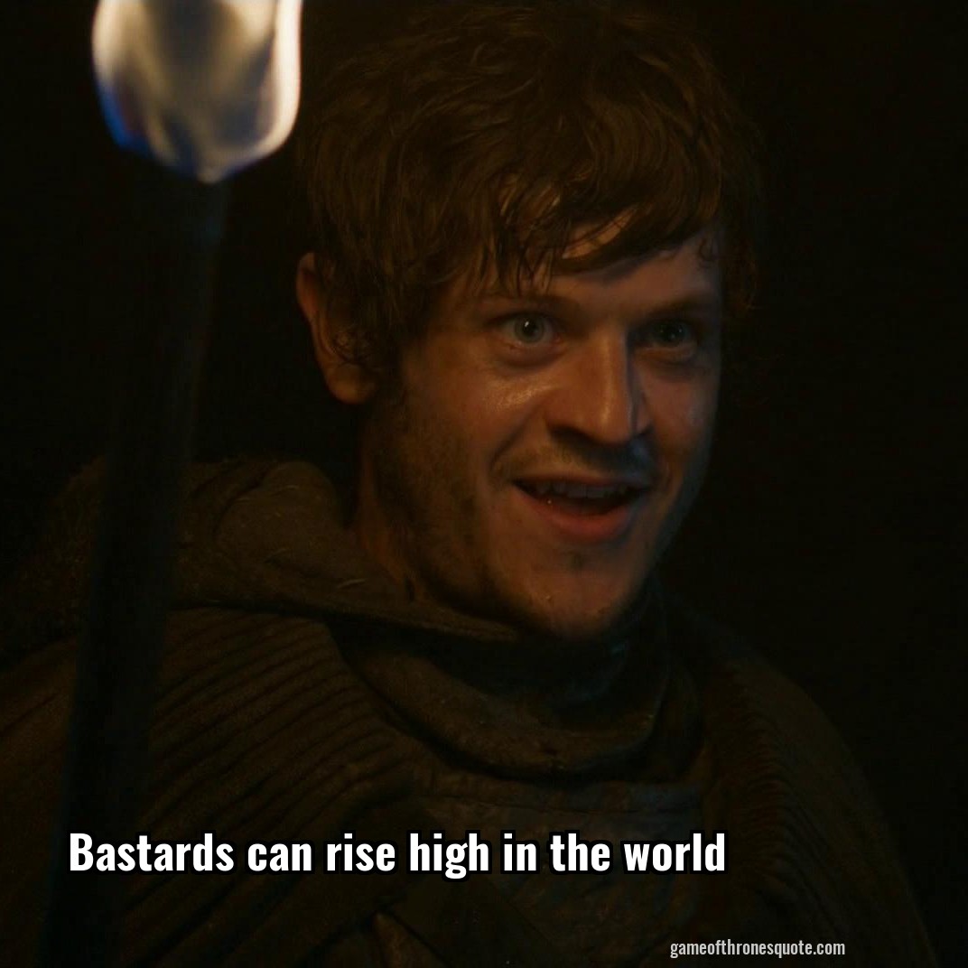 Bastards can rise high in the world