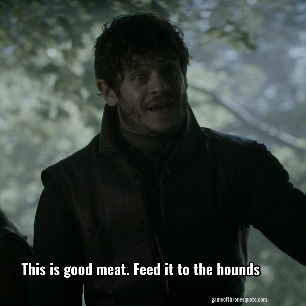 This is good meat. Feed it to the hounds