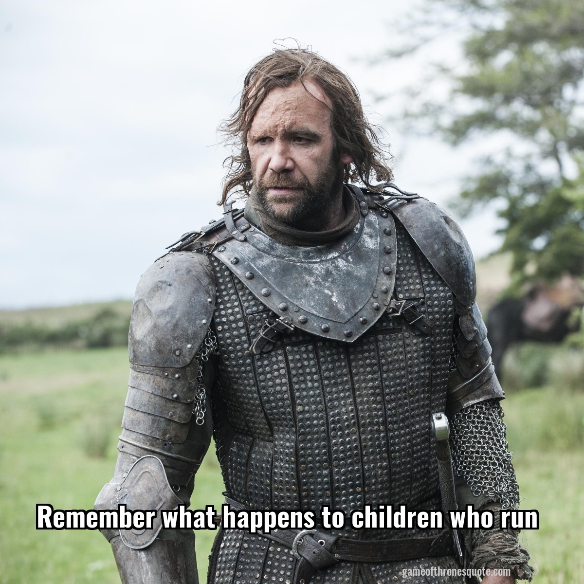 Remember what happens to children who run