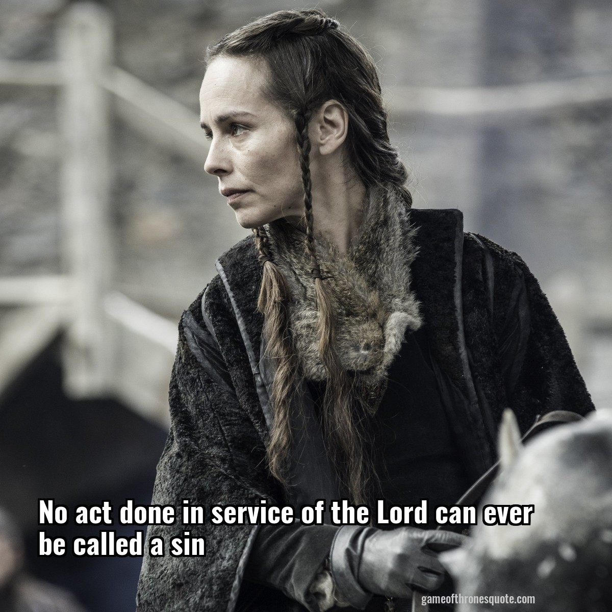 No act done in service of the Lord can ever be called a sin