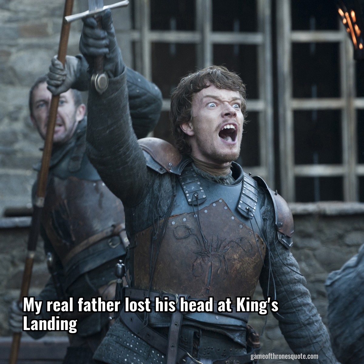 My real father lost his head at King's Landing