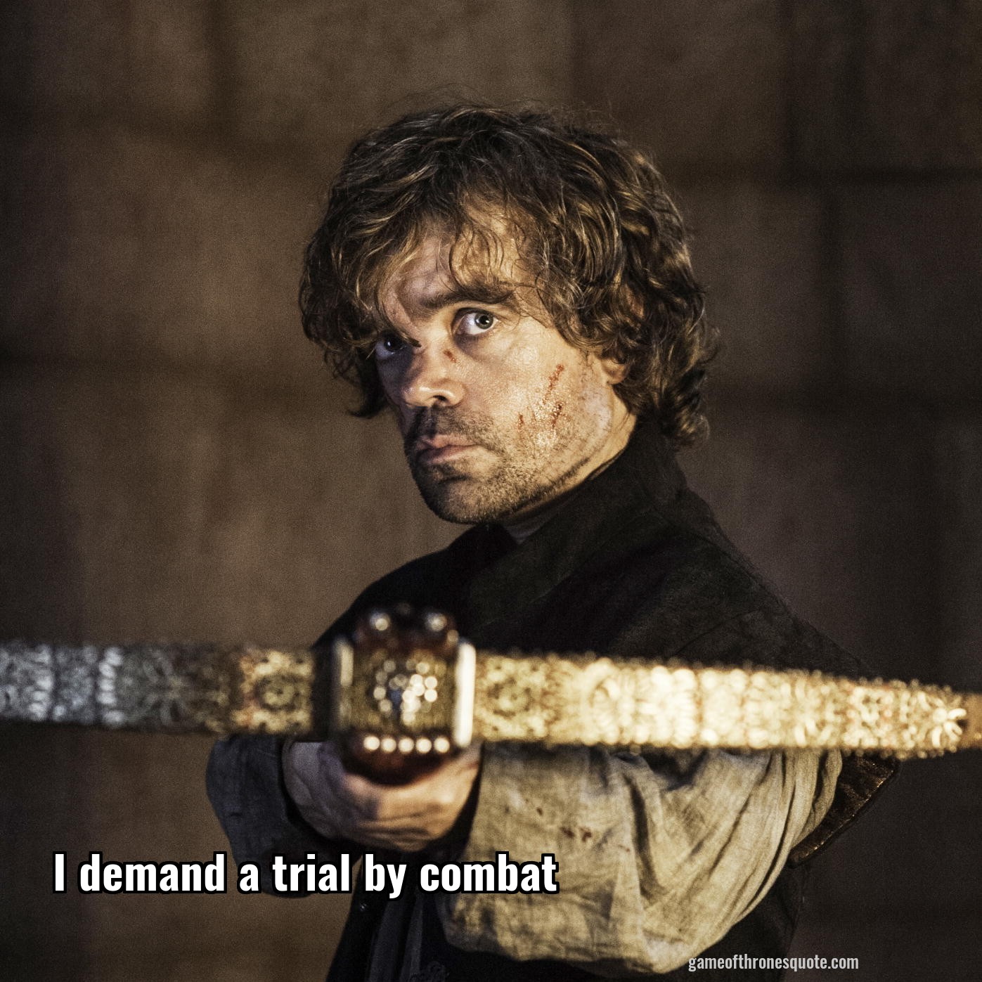 I demand a trial by combat