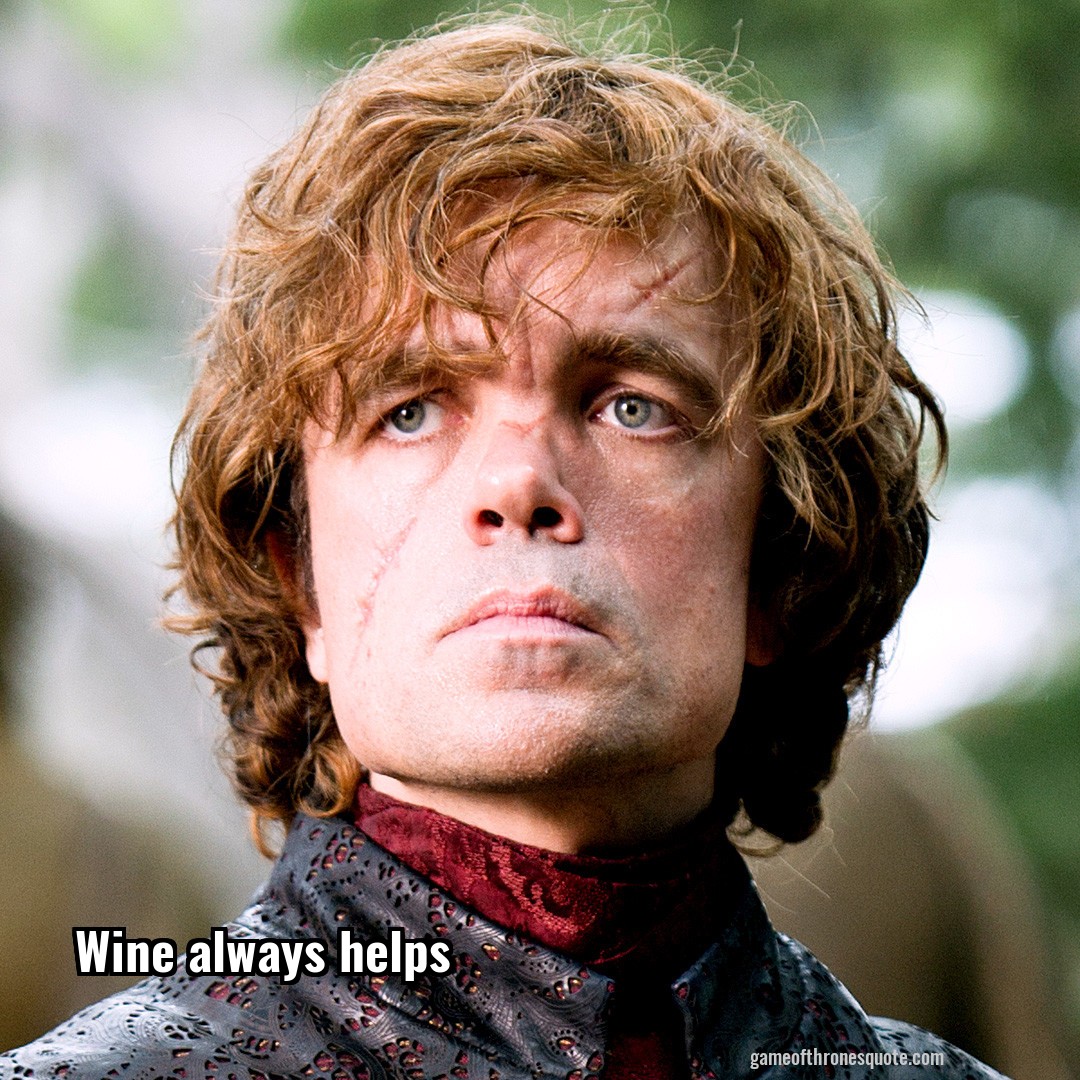 Wine always helps