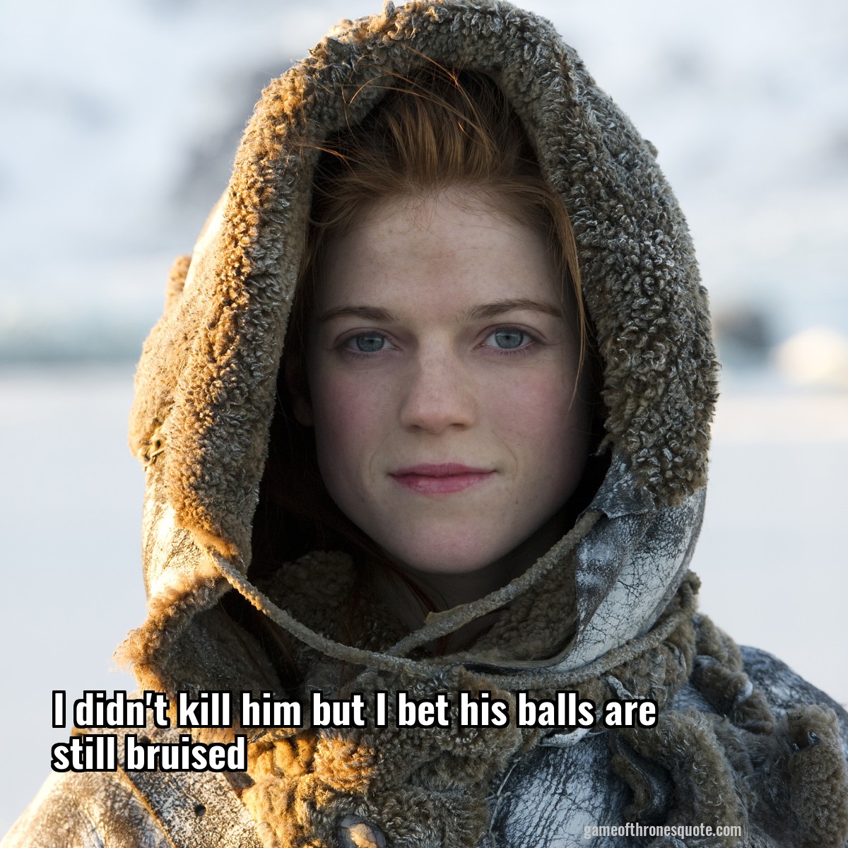 I didn't kill him but I bet his balls are still bruised